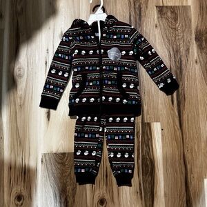 NWT Boys Berkeley Jensen Christmas Holiday Santa Clause Sherpa lined set